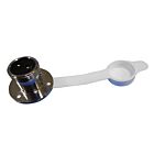 Stopcontacten messing verchroomd 3A messing verchroomd, waterdicht, 4-polig, ⌀ flens 37mm stopcontact