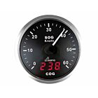WEMA Silver serie speedometer 60kn/110km zwart NMEA200