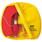 Rescue Buoy hoefijzer oranje. met licht in Gele tas