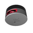 Lopolight Navigation light LED 301-009 REVERSE 2nm port, single, black anodized, upside/down