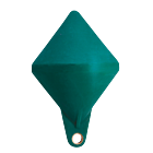 Biconische markeerboei groen ⌀ 40cm - 28,5kg gevuld met schuim
