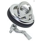Lift and turn flush latch AISI316 without lock