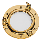 Porthole mirrorfrom polished brass �180mm