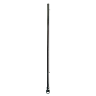 Flag staff chromed brass length 80cm, base 20mm