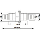 Anti terugslagklep 25/38 mm voor manuele bilge pomp 925 en1038