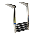 Telescopische ladder f.platforms AISI316 4 treden