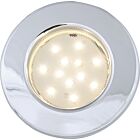 Plafonnier à LED Batsystem Pinto chromé éclairage blanc chaud