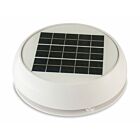 Solar dag & nacht ventilator kunststof wit met batterij dia 254mm whole 120,6mm
