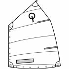 Voile à fourreau Optimist école blanche Optiparts EX1061W
