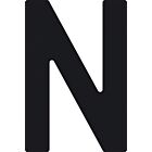 Zeilletter 23,5cm zwart