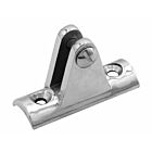 Buiskapbeslag RVS dekplaat hol 90° met schroef