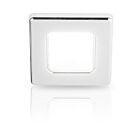 Hella EuroLED 75 Spot Encastré Carré 12V Chromé (Lumière Blanche – Large Diffusion)