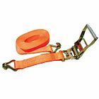 Ratchet Tie-Down w/ double J hook,8mx35mm,BL 2500kg