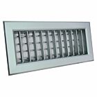 Grille d'évacuation d'air aluminium 250x100mm