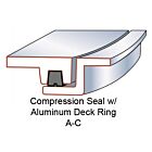 9813-2020 Gasket - K style, Lift-Out, alum Ring - for 18 round hatch