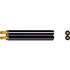 Speaker kabel 2x1,5mm² zwart/zwart-wit