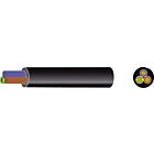Rubber kabel zwart 3x1.5mm² blauw/bruin/groen-geel