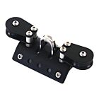 Chariot X rail avec 6 rouleaux en nylon et poulies de ligne de commande