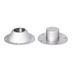 Aluminium bases for conic tube built in
