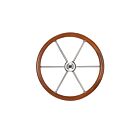 Ultraflex stuurwiel V85 500mm RVS teak hoepel