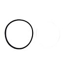 Spare gaskets for portlights 125mm black