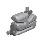 Waterlock Vetus pour longs tuyaux d'échappement, type LSG75, 75mm
