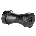Centrale rol, zwart 130 mm
