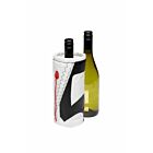 Zeildoek wijnkoeler voor 1 fles zwart