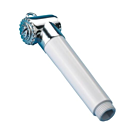 Shower head long chrome-plated metal 1/2"