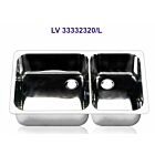Sinks from Barka double stainless steel 33x33x23x20 L INB.