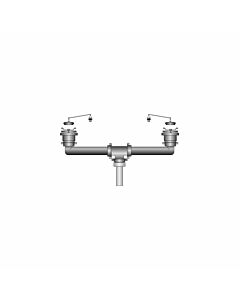 Afvoer voor Barca gootsteen dubbel 32mm max 620mm