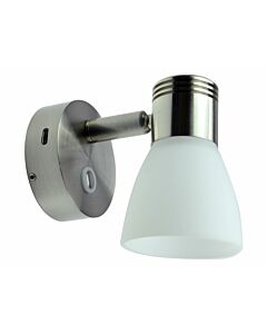 Led wandlamp 10-30V 3000K 3W dimbaar met USB-C snellader