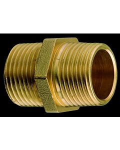 Male connection nipple brass 3/8"