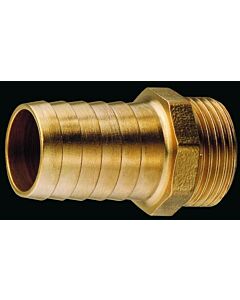 Straight hose male connector brass 1'1/2' for hose 50mm