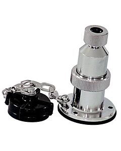 Waterproof chromed brass deck connector 3A 3 pins