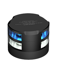 Lopolight Navigation light LED 200-022G2S+012G2-B 4nm 360° Blue Strobe w/2nm 360° White, Black