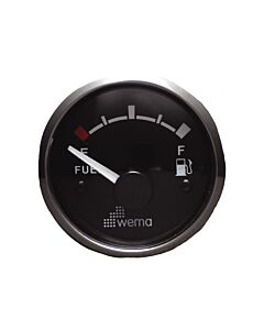 Wema Silver Gauge serie brandstof black gauge