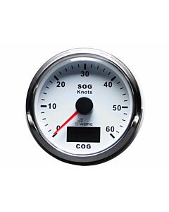 WEMA Silver serie speedometer 60kn/110km wit NMEA200