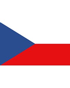 Tsjechische vlag 20X30cm