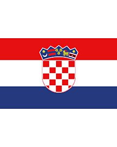 Kroatische vlag 20X30cm
