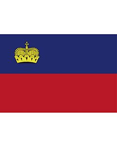 Lichtensteinse vlag 20X30cm
