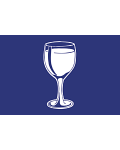 Drapeau de boisson bleu 30x45cm