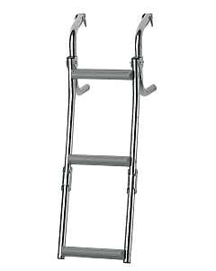 Nuova Rade opvouwbare ladder voor smalle overloop 3 treden Inox 316