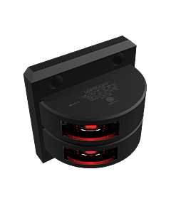 Lopolight Navigation light LED black 112,5 bakboord zijlicht, DOUBLE, VERTICALLY MOUNTED