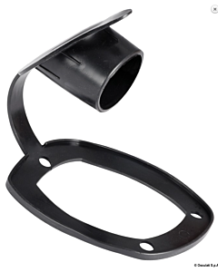 Cap for flush-mount rod holder soft PVC black