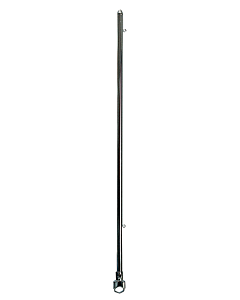Vlaggestok Inox op buis, lengte 80cm basis 20mm