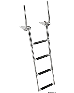 EasyUp Telescopische ladder met handgrepen voor installatie boven het zwemplateau