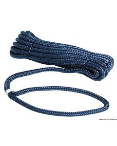 Ligne de mouillage Polyester blue marin avec boucle 20mm Longueur 12m