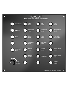 Lopolight control panel for NLC system, 21 button