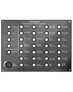 Lopolight control panel for NLC system, 28 button